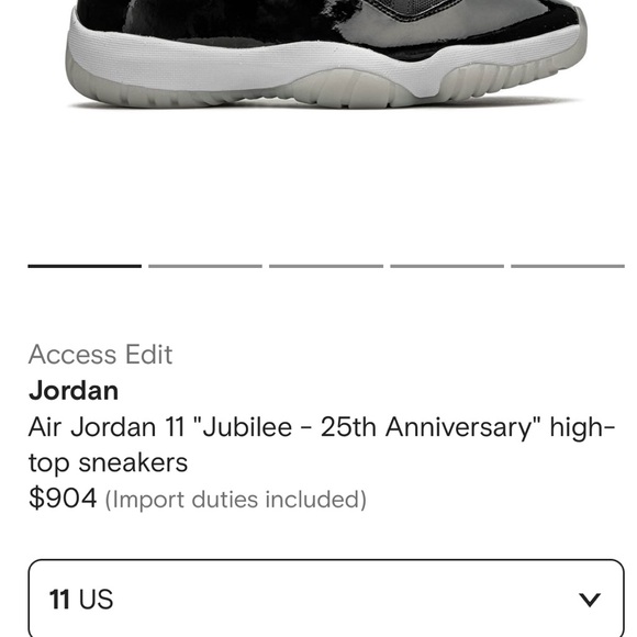 Jordan 11s RETRO JUBILEE 25th Anniversary - Picture 6 of 7